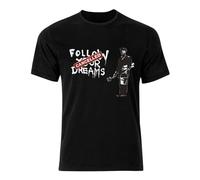 Follow Your Dreams Cancelled Dark Humor Worker Art T-Shirt Black 3XL