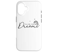 Follow Your Dreams Citation de Motivation avec étoiles Arc-en-Ciel Coque pour iPhone 16