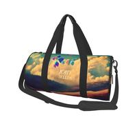 Follow_Your_Dreams Sac de voyage en toile imprimée - Sac de sport avec grande capacité pour le week-end, les voyages d'affaires, Noir , Taille unique