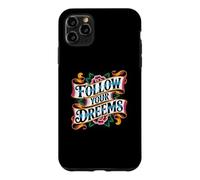 Follow Your Dreems Grammar Joke Mauvais orthographe Tatouage Incorrect Coque pour iPhone 11 Pro Max