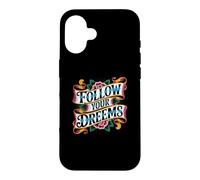 Follow Your Dreems Grammar Joke Mauvais orthographe Tatouage Incorrect Coque pour iPhone 16