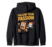 Follow Your Passion Amusant Camping Inspirant Sweat à Capuche