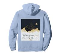 Follow Your Soul - suis Ton âme, Elle connait Le Chemin Sweat à Capuche, Unisexe pour Adultes, Bleu poudré, L