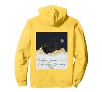 Follow Your Soul - suis Ton âme, Elle connait Le Chemin Sweat à Capuche, Unisexe pour Adultes, Citron, XL