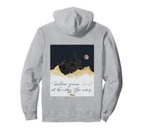 Follow Your Soul - suis Ton âme, Elle connait Le Chemin Sweat à Capuche, Unisexe pour Adultes, Gris Chiné, L