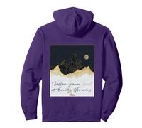 Follow Your Soul - suis Ton âme, Elle connait Le Chemin Sweat à Capuche, Unisexe pour Adultes, Violet, XL
