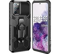 Folmeikat Étui pour Samsung Galaxy S20 FE 5G/4G, S20 Lite/S20 FE 5G 2020, noir