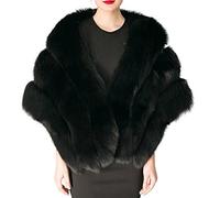 FOLOBE Echarpes de mariée en Fausse Fourrure de Mariage Écharpes de Veste Écharpes en Fourrure en éponge pour Femme