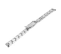 Bracelet de Montre en Acier Inoxydable Réglable en Argent, Bracelet de Montre Pliable à Libération Rapide et Double Boucle de Verrouillage, Bracelet de Montre en Métal de 12 à 22mm pour(18mm)