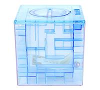 FOLOSAFENAR Money Maze Puzzle Box pour Adultes, Petite Tirelire Puzzle Maze Coin Box innovante avec Un Labyrinthe pour Noël pour Halloween(Bleu)