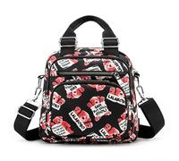 FOLOVEYA Sac à Bandoulière Femmes Petit Sac à Main 3 en 1 Mini Sac à Dos Sac D'épaule Multi-Poches Impression de Mode Sac Portés Main Imperméable Polyester Sacoche Dames Ours