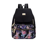FOLOVEYA Sac à Dos Femme Sac à Dos Élégant Loisir Anti-vol Imperméable Backpack Sac à Bandoulière Multifonctionnel pour École Voyage Shopping Travail Grand Sac à Dos En Polyester Violet