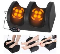 Folovn Masseur de pieds et mollets avec chaleur Shiatsu Machine de massage électrique pour fasciite plantaire, soulagement de la douleur, favorise la circulation sanguine,