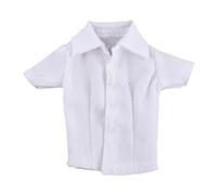 Folpus 1:12 Chemise habillée Accessoires Tenue Élégante Miniature Vêtements Tendance Tenue pour Figurines d'Action 6'' Accessoires, Blanc