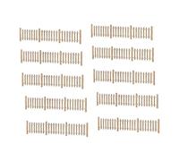 Folpus 10 Pièces Clôture Miniature Modèle Maquette Railing Barrière Bois pour Création de Décor Ferroviaire Modélisme d'Architecture Loisirs Créatifs, Style E