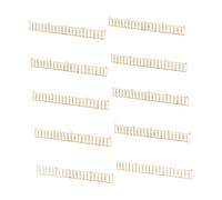 Folpus 10 Pièces Clôture Miniature Modèle Maquette Railing Barrière Bois pour Création de Décor Ferroviaire Modélisme d'Architecture Loisirs Créatifs, Style A