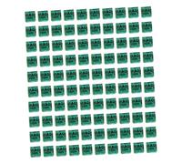 Folpus 100 Anneaux de Patte en Aluminium pour Pigeons, bagues pour colombes, Fournitures avicoles, Identification Facile, bagues d'identification pour, Irak Vert