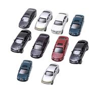 Folpus 10pcs mini-modèle voitures diorama compact compact couleurs aléatoires 1: 75 véhicules miniatures pour les accessoires d'architecture paysagistes