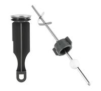 Folpus 2 Pièces Ensemble de Bonde Lavabo Kit de Remplacement Bouchon Axe Sphérique Accessoire Professionnel pour Salle de Bain Montage Simple Métal Ad, Sans ruban adhésif