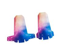 Folpus 2 Pièces Garde-Boue de Vélo Protection Anti-éclaboussures Ensemble de Pare-Boue Bavette de Roue en PP Léger et Robuste Adapté pour Déplacements et Ave, Bleu Rouge