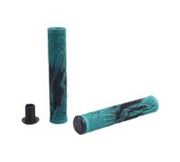 Folpus 2 Pièces Poignées de Guidon de Vélo Remplacement de Poignées Manchons Antidérapants en TPE Léger pour Un Bon Contrôle Approprié pour Vélos de Ville et, Bleu et Noir