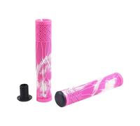 Folpus 2 Pièces Poignées de Guidon de Vélo Remplacement de Poignées Manchons Antidérapants en TPE Léger pour Un Bon Contrôle Approprié pour Vélos de Ville et, Rose et Blanc