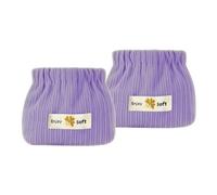 Folpus 2 Sacs de Rangement en Velours côtelé, Organisateur de Toilette, Organisateur de Cravates élastiques réutilisables pour Bijoux, écouteurs, épingles à, Violet