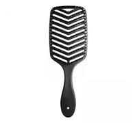 Folpus 2x Brosse à Cheveux Incurvée Brushing Humide et Sec Réduisant Les Frisottis Du Cuir Chevelu Grande Brosse Douce pour Cheveux Bouclés L