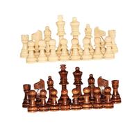 Folpus 32pcs Pieces d'échecs en bois