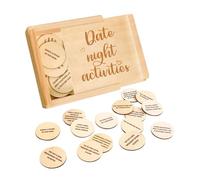 Folpus 52 jeux de couple Coffret de soirée pour couples Enterrements de vie de garçon Mariages en bois Prise de décision du Nouvel An Activités amusantes