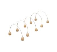 Folpus 5x jeux Croquet Hoops Player Wicket Set Wood Gateball Set Croquet Croquet Gate Equipment pour jeux