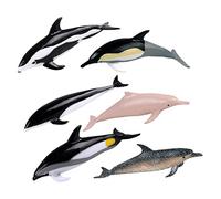 Folpus 6 Pièces Mini Figurines de Dauphins Modèle Cake Toppers Artisanat