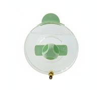 Folpus Abreuvoir pour Oiseaux Distributeur Automatique Bouteille Mangeoire Accessoire Cage Embout en Métal Résistant Fixation Ferme sur Barreaux Réservoir, Vert