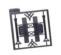 Folpus Accessoires pour Diorama à l'échelle 1/64, scène de Garage, Parking de Voiture, Simulation Robuste, Objet de Collection, décor Micro créatif, Mini, Pont élévateur à Deux Colonnes