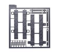 Folpus Accessoires pour Diorama à l'échelle 1/64, scène de Garage, Parking de Voiture, Simulation Robuste, Objet de Collection, décor Micro créatif, Mini, Pont élévateur à Quatre Colonnes