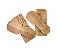 Folpus Appareils d'exercice de Pilates pour les pieds, 1 paire, professionnels, en bois, pour hommes et femmes, accessoires d'alignement des pieds et