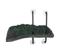 Folpus Aquatique Se Prélassant, Ornement Grimpant, Quai pour Reptiles, Terrasse de Repos Flottante pour Réservoir, Amphibiens, Lézards, 28cmx9cmx18cm