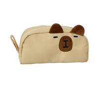 Folpus Attaque à Crayon, Sac à Crayons avec Fermeture éclair, Sac Cosmétique, Organisateur de Papeterie de Grande Capacité pour Le Bureau de Voyage à La mais, Capybara