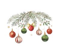 Folpus Autocollant de Toilette de Noël Autocollant Auto-adhésif Autocollant Mural de WC D'hiver