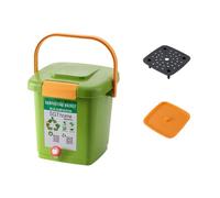 Folpus Bac à compost d'intérieur avec couvercle, conteneur de compostage, boîte à compost pour jardin, cour, extérieur, 15l