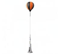 Folpus Ballon de Frappe d'Entraînement Autonome Sac de Cible de Boxe Appareil de Conditionnement Base Lestée Structure en Acier Convient à Travail des Appuis, Modèle Amélioré Réglable en Hauteur