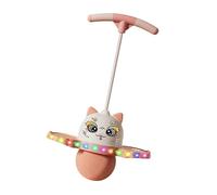 Folpus Ballon Sauteur pour Enfants, Jouet d'équilibre amélioré pour garçons et Filles, avec lumière, Cadeaux, Jouet créatif de Saut Sauteur, Balle, Rose