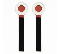 Folpus Baseball Training Band Sangle d'Entraînement Softball Ceinture Cuisse Élastique Disque Amorti Construction Lisse Polyester Cuir Ajustable Suitable, Noir+Rouge