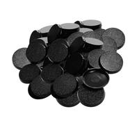 Folpus Bases de modèles, plaque d'affichage de figurines, accessoires de jeu texturés et stables, bases de miniatures, support de figurines d'action, 50 Pièces