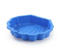 Folpus Bassin de Jeu Sensoriel Enfant Bac Sable Bac Eau Plateau Jouet Plastique pour Intérieur et Extérieur avec Parois Arrondies et Stries Adapté aux École, Bleu