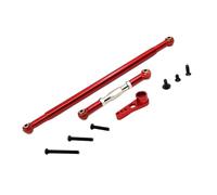 Folpus Biellette de direction en métal RC, pièces faciles à installer, modification de la tige de traction et du bras servo avec vis pour véhicule pour MN86, Rouge