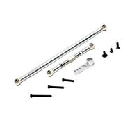 Folpus Biellette de direction en métal RC, pièces faciles à installer, modification de la tige de traction et du bras servo avec vis pour véhicule pour MN86, Argent
