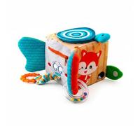 Folpus Bloc d'Éveil Jouet d'Apprentissage Cube d'Activité Jouet Sensoriel avec Fermeture Pratique Textile Souple Adapté à l'Exploration Apprentissage des Gestes Jeux à Domicile Balades, Forêt