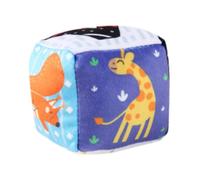Folpus Blocs constitutifs de tissus de cube sensoriel cognitif Développez une motricité fine éducation pour 0 3 6 9 mois Gift Infant, Girafe