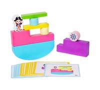 Folpus Blocs d'équilibre en bois Blocs de construction Géométrie Jouets sensoriels Couleurs Formes Apprentissage précoce